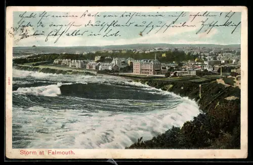 AK Falmouth, Storm at Falmouth