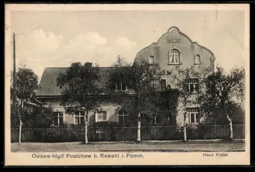 AK Putschow b. Rewahl, Pension Haus Kiese mit Garten