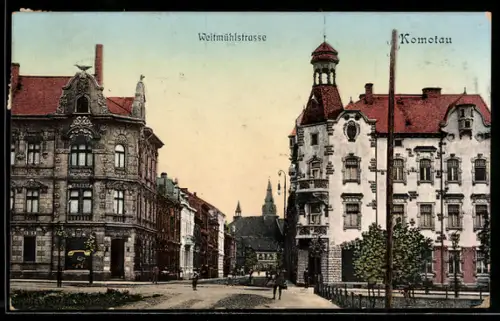 AK Komotau, Partie in der Weitmühlstrasse