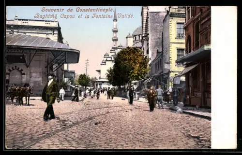 AK Constantinople, Baghtché Capou et la Fontaine Validé