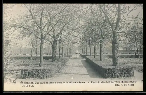 AK Gooreind, Zicht in den hof der Villa Elisas Rust