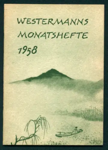 Kalender 1958, Westermanns Monatshefte, Japanische Farbholzschnitte, Wintertag, Ballspiel, Der Fuji, Puppenfest