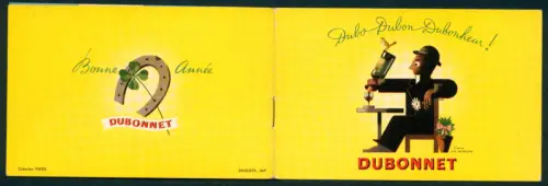 Kalender Dubonnet, Fêtes à Souhaiter, Wein-Reklame und Namenstage