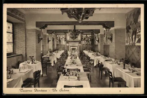 AK Torino, Albergo Ristorante Taverna Dantesca, Via Nizza, 5, Un Salone