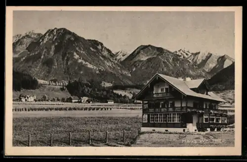 AK Oberstdorf i. b. Allgäu, Hotel-Pension Haus Walther
