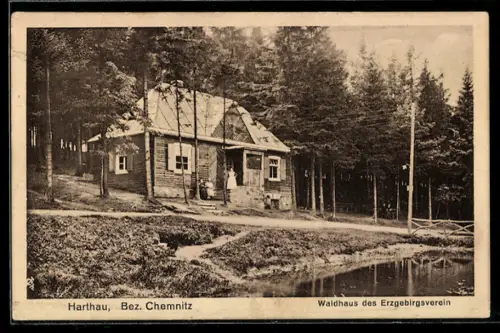 AK Harthau /Bez. Chemnitz, Waldgasthaus des Erzgebirgsverein