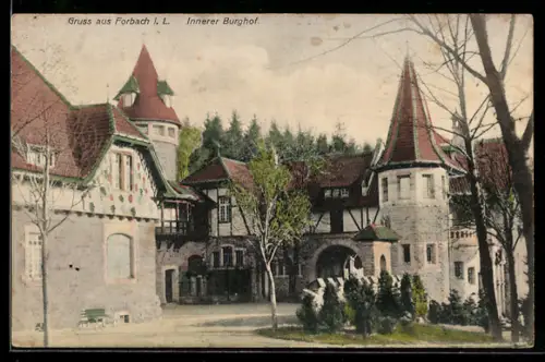 AK Forbach i. L., Innerer Burghof