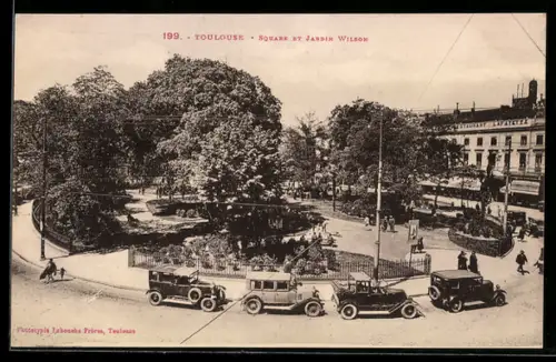 AK Toulouse, Square et Jardin Wilson