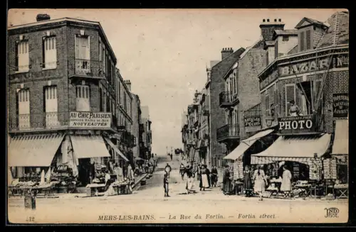 AK Mers-les-Bains, La Rue du Fortin