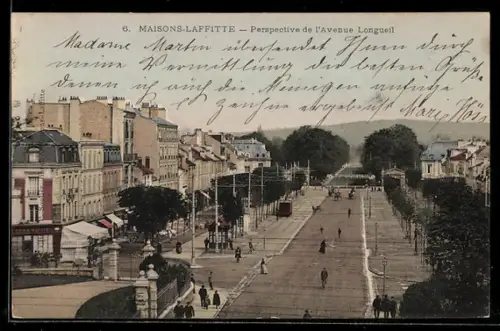 AK Maisons-Laffitte, Perspective de l`Avenue Longueil