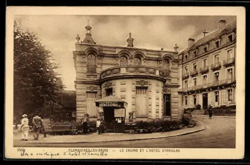 AK Plombieres-les-Bains, Le Casino et l`Hotel Stanislas