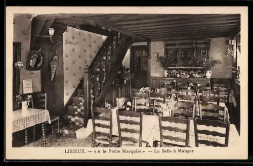 AK Lisieux, « A la Petite Marquise », La Salle à Manger