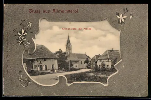 AK Altmünsterol, Altmünsterol mit Kirche