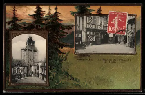 AK Abbeville, La Maison de Francois I, La Cour