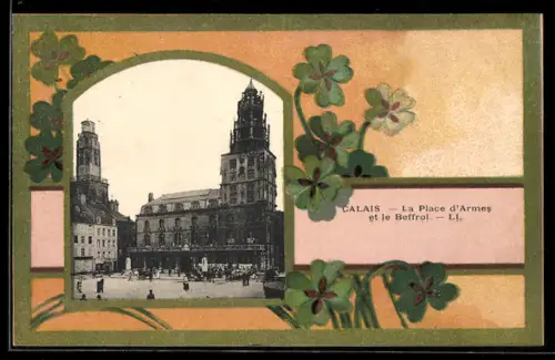 AK Calais, La Place d`Armes et le Beffroi