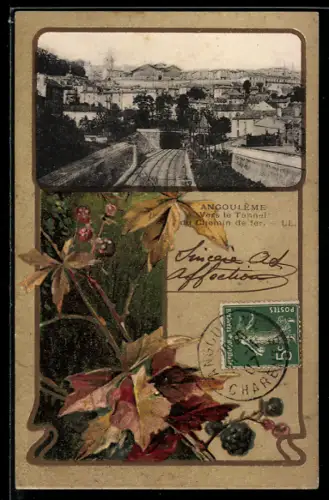 AK Angoulême, Vers le Tunnel du Chemin de fer