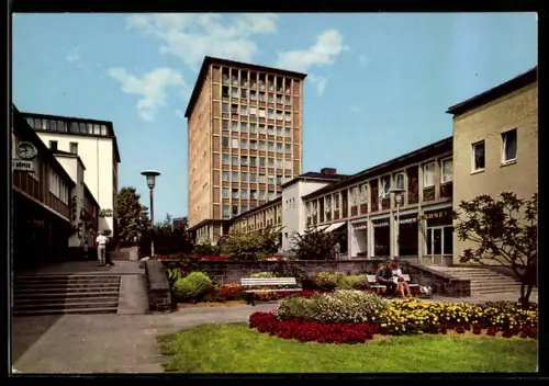AK Kassel, Treppenstrasse mit Hochhaus