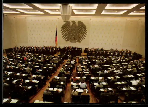 AK Bonn, Deutscher Bundestag, Innenansicht