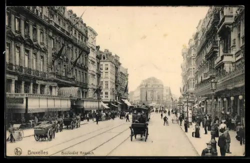 AK Brüssel / Bruxelles, Boulevard Anspach