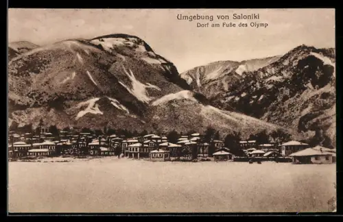 AK Saloniki, Dorf am Fusse des Olymp