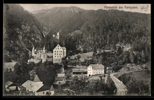 AK Fernstein am Fernpass, Bergpanorama Gasthof Fernpass