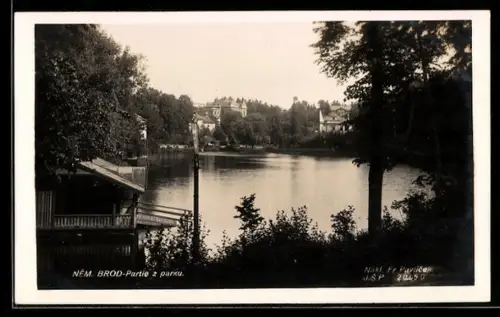 AK Nemecký Brod, Partie z parku