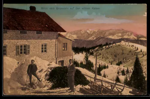 AK Oberaudorf, Berg-Gasthaus Brünsteinhaus