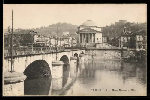 AK Torino, Gran Madre di Dio e ponte sul fiume Po
