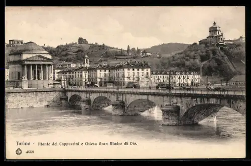 AK Torino, Monte dei Cappuccini e Chiesa Grand Madre de Dio