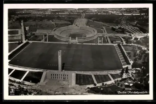 AK Berlin, Gesamtansicht Reichssportfeld, Olympiastätte 1936