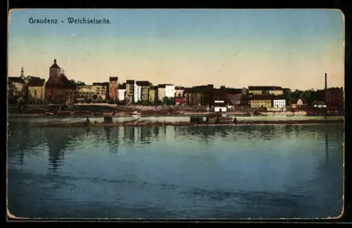 AK Graudenz / Grudziadz, Weichselseite