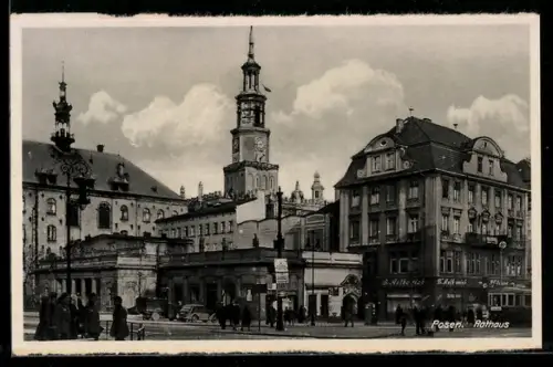 AK Posen-Poznan, Soldaten vor dem Rathaus