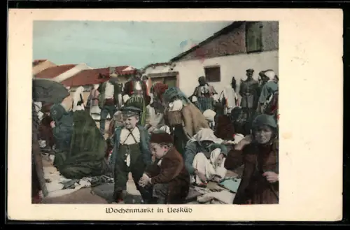 AK Skoplje / Ueskueb, Wochenmarkt