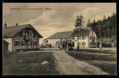 AK Markirch, Deutsch-französische Grenze mit Pension