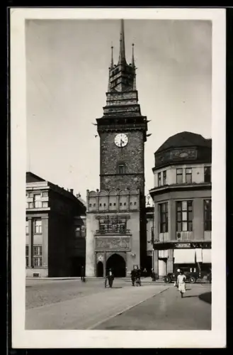 AK Pardubice, Ortspartie mit Torturm