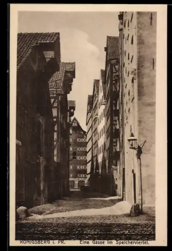 AK Königsberg, Kleine Gasse im Speicherviertel