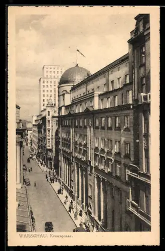 AK Warschau-Warszawa, Hl. Kreuzgasse, ul. S-to Krzyska