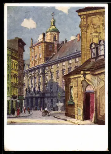 AK Breslau, Partie an der Universität