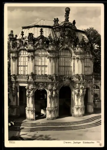Foto-AK Walter Hahn, Dresden, Nr. 10654: Dresden, Zwinger-Wallpavillon
