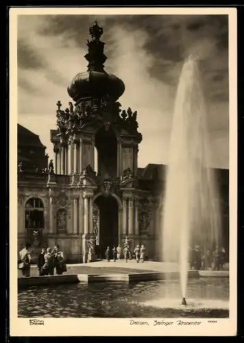 Maximum-AK Walter Hahn, Dresden, Nr. 10700: Dresden, Zwinger-Kronentor