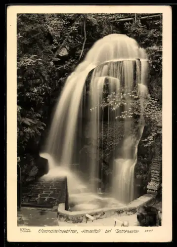 Foto-AK Walter Hahn, Dresden, NR.3307: Rathenwalde, Amselfall im Elbsandsteingebirge