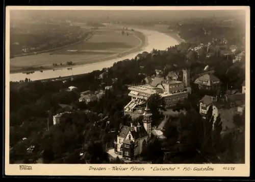 Foto-AK Walter Hahn, Dresden, NR 10275: Dresden-Weisser Hirsch, Luisenhof HO Gaststätte