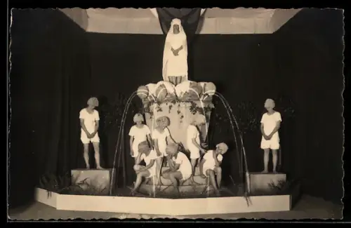 AK Lüneburg, Treubund von 1848, 77. Stiftungsfest 1925, Turner am Brunnen