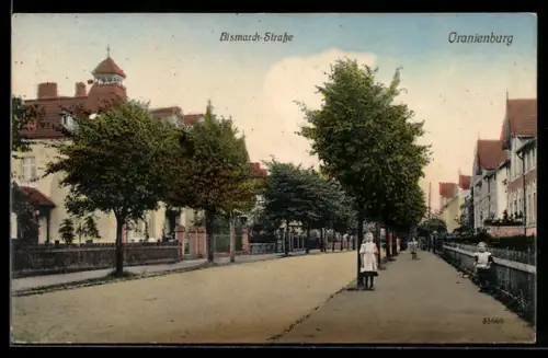 AK Oranienburg, Partie in der Bismarck-Strasse