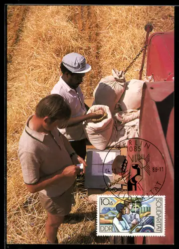 Maximum-AK Solidarität 1986, Bauern bei der Ernte