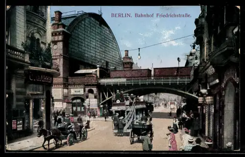 AK Berlin, Bahnhof Friedrichstrasse