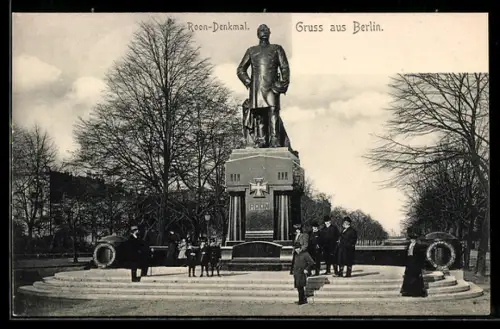 AK Berlin-Tiergarten, Roon-Denkmal