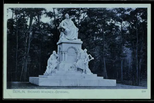 AK Berlin-Tiergarten, Richard Wagner-Denkmal