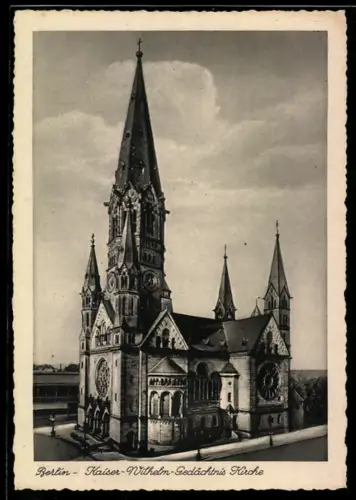 AK Berlin-Charlottenburg, Kaiser-Wilhelm-Gedächtnis-Kirche