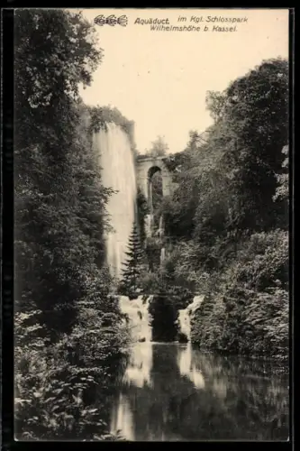 AK Wilhelmshöhe b. Kassel, Aquädukt im Kgl. Schlosspark